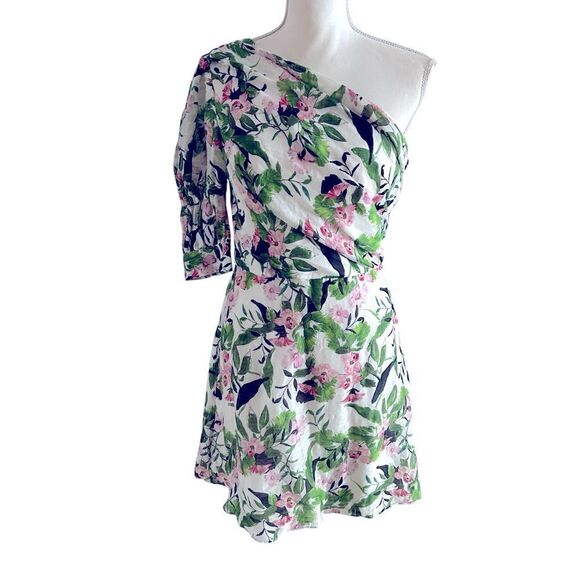 Tropo Dreams Mini Dress La Maison Talulah One Shoulder Size Medium - Picture 5 of 9